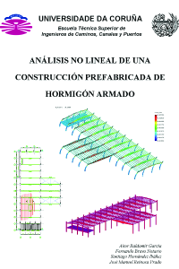 Análisis no lineal de una estructura prefabricada de hormigón armado