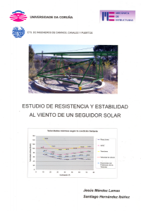 Estudio de resistencia y estabilidad al viento de un seguidor solar