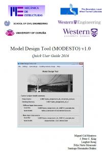MODESTO. Model Design Tool v.1.0. Manuel de usuario.