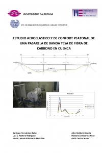 Estudio aeroelástico y de confort peatonal de una pasarela de banda tesa de fibra de carbono en Cuenca