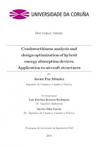 Crashworthiness analysis and design optimization of hybrid energy absorption devices. Application to aircraft structures