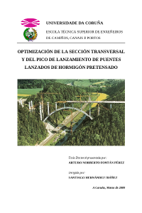 Optimización de la sección transversal y del pico de lanzamiento de puentes lanzados de hormigón pretensado