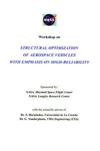 Structural optimization of aerospace vehicles with emphasis on high-reliability